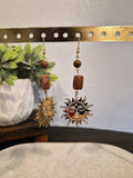 Goldstone Sun Earrings
