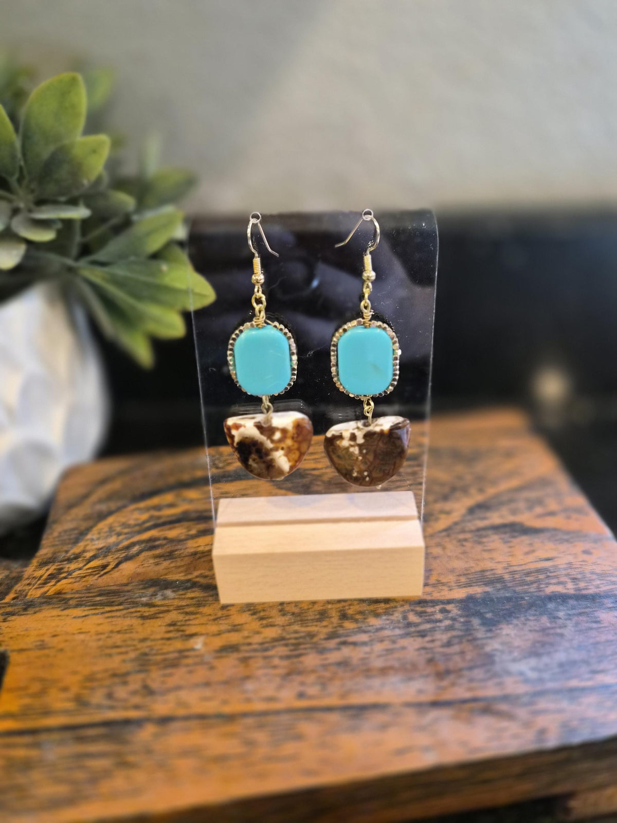 Turquoise canyon drop earrings