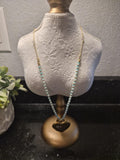 Mint Green Heart Necklace
