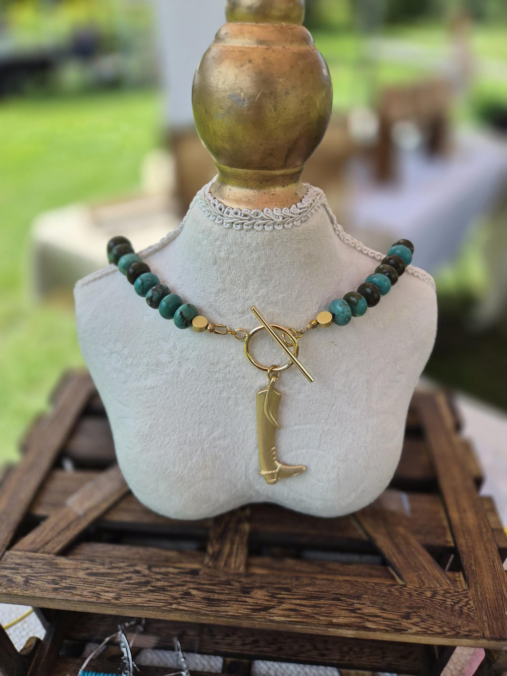 Cowboy Boot Necklace