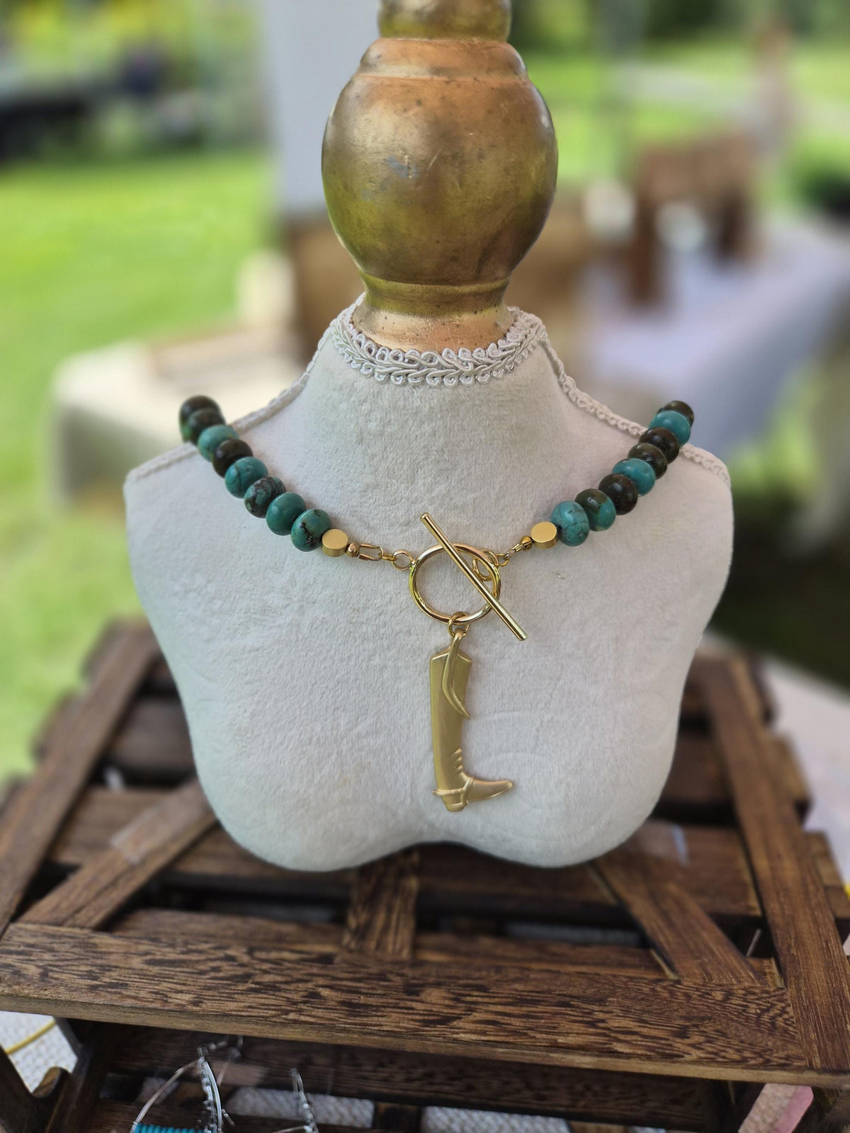 Cowboy Boot Necklace