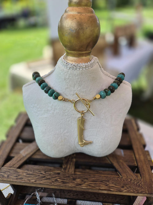 Cowboy Boot Necklace
