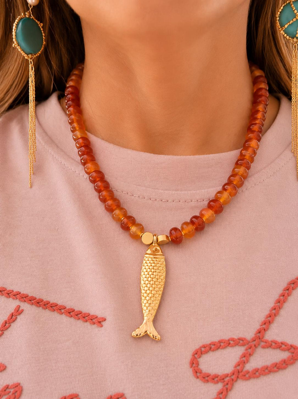 Fish Charm Necklace