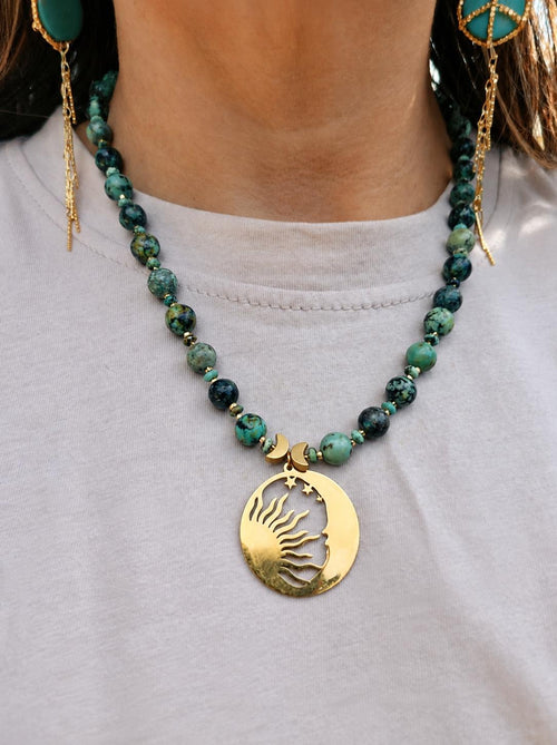 African Turquoise Necklace