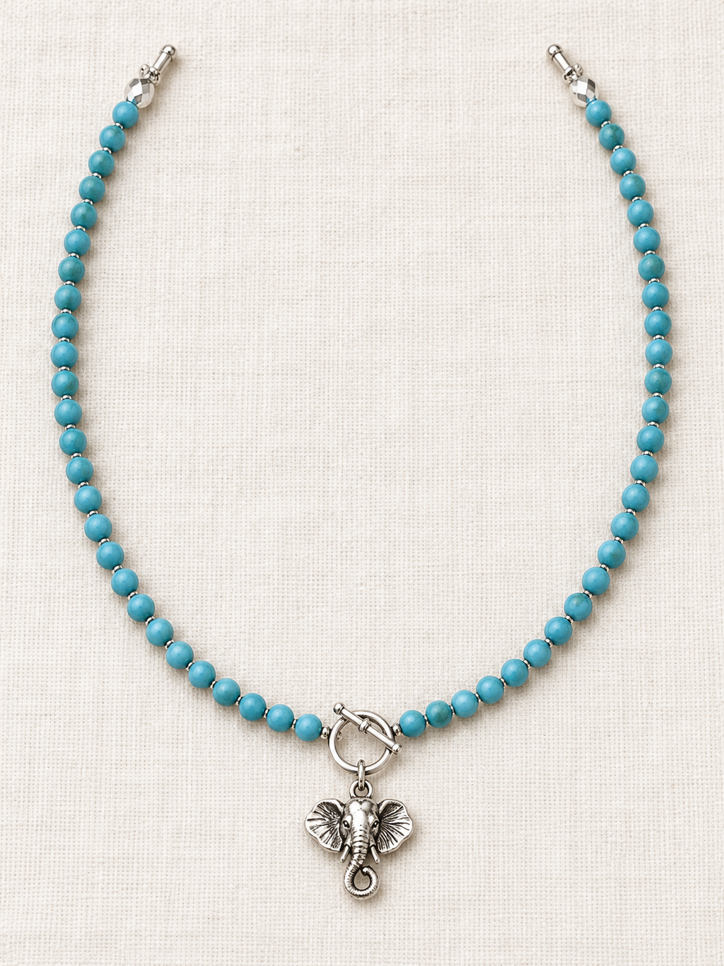 Silver Elephant Necklace
