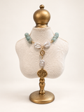 Sage Butterfly & Leaf Necklace