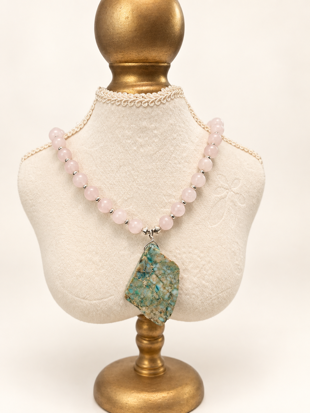 Rose Quartz & Turquoise Necklace
