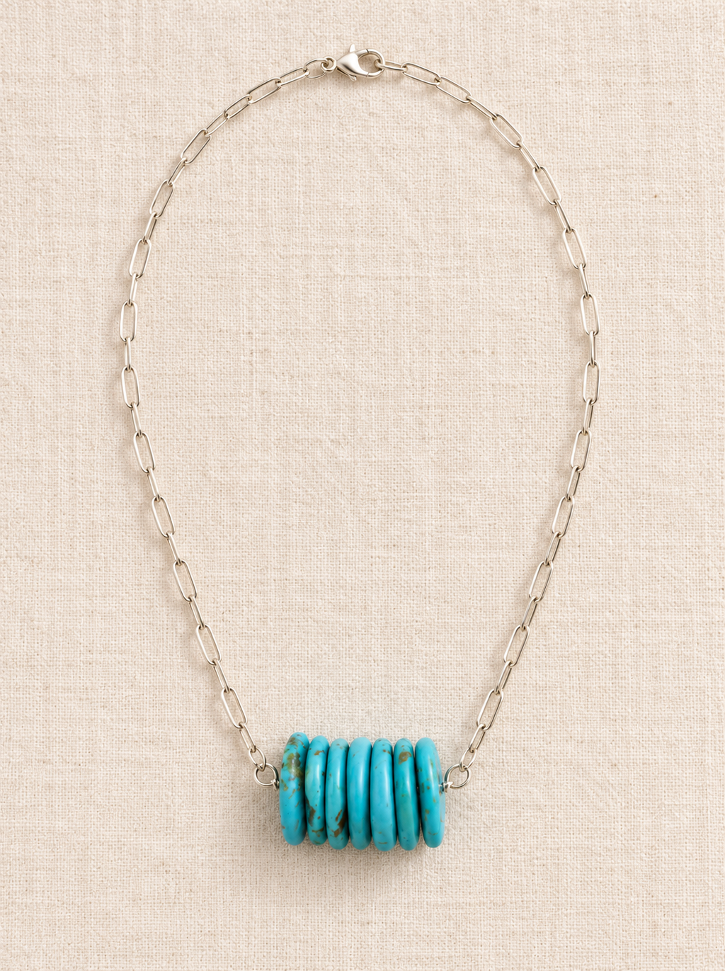 Silver Disc Necklace