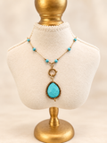 Turquoise Teardrop Necklace