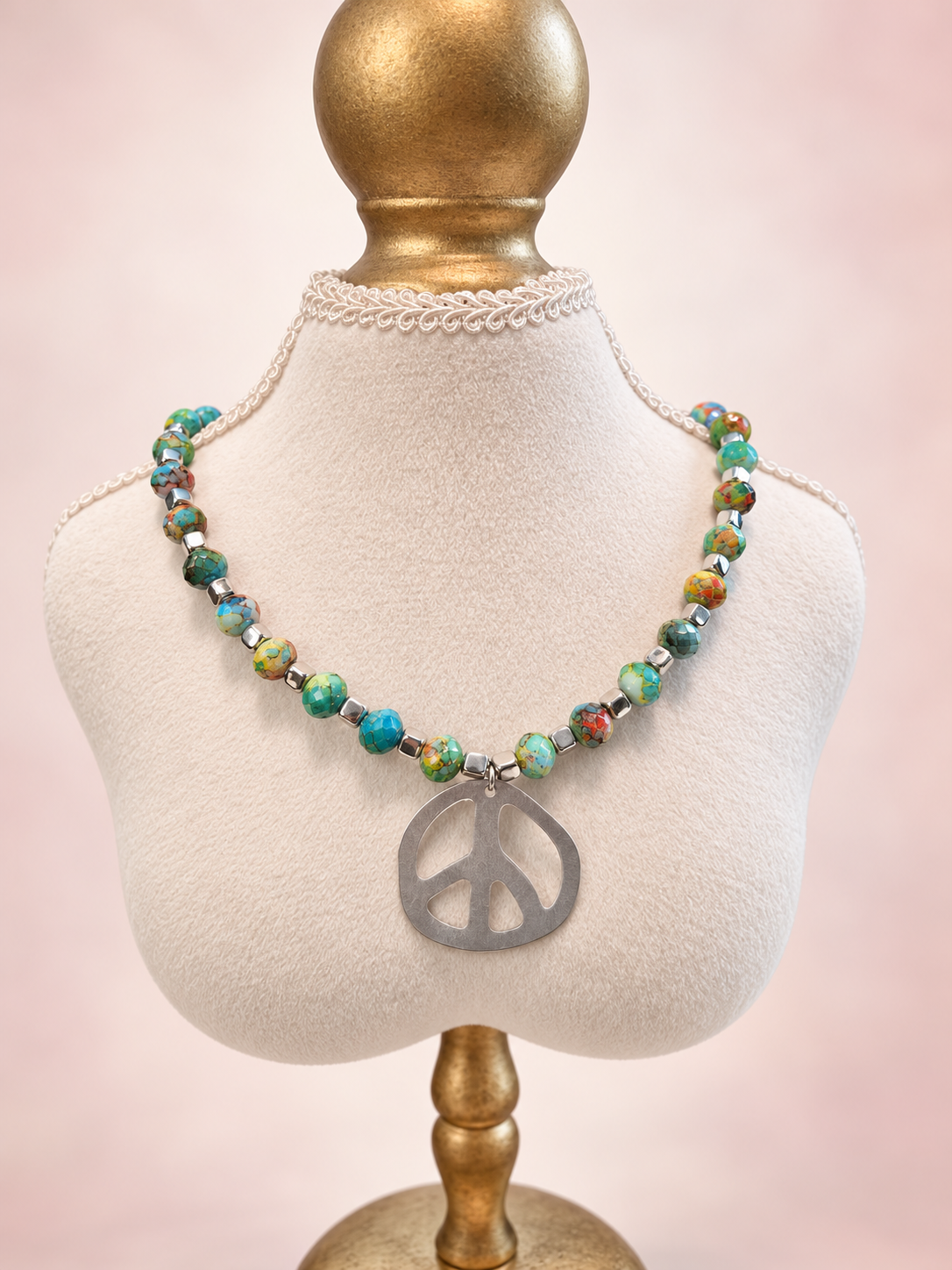 Silver Peace Necklace
