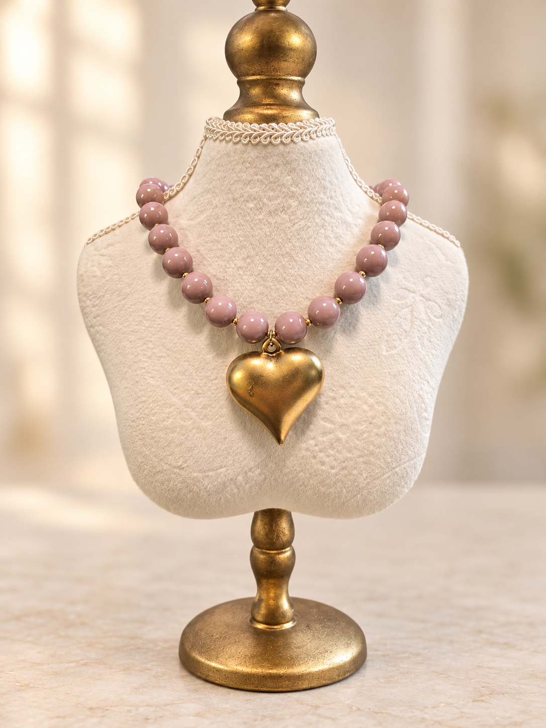Blushing Heart Necklace