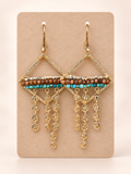 Goldstone & Turquoise Earrings