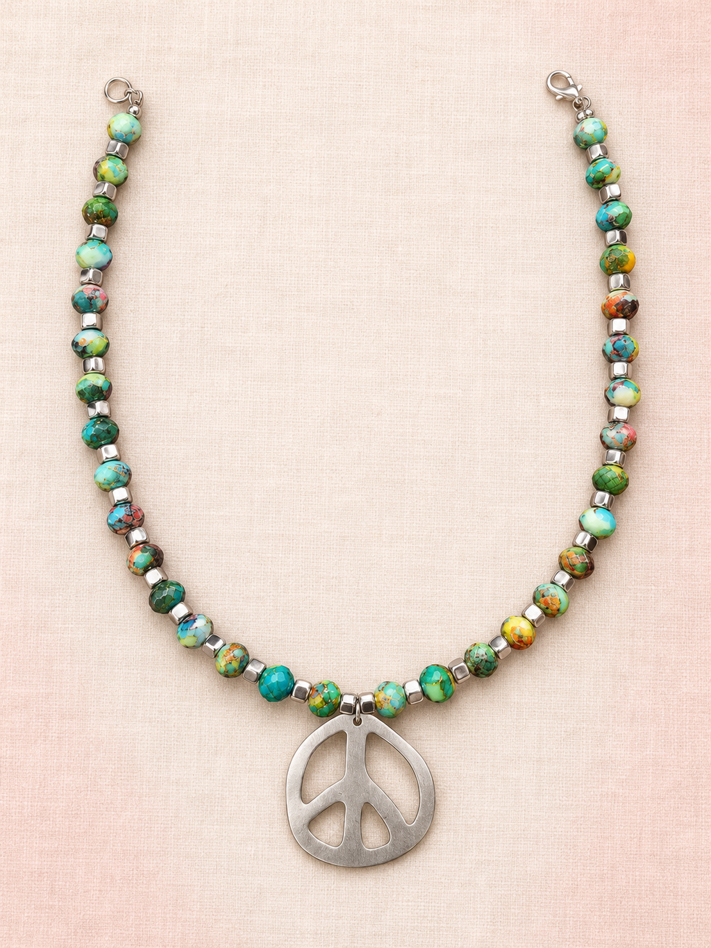 Silver Peace Necklace