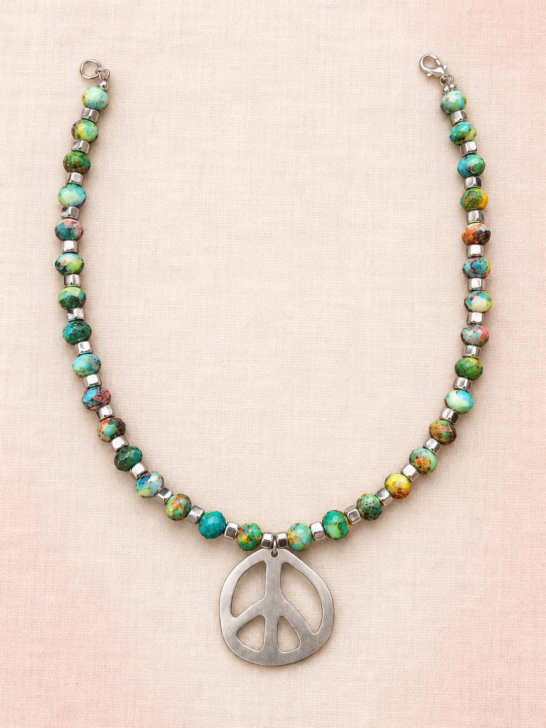 Silver Peace Necklace