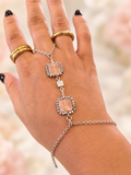 Peach Moonstone Handchain